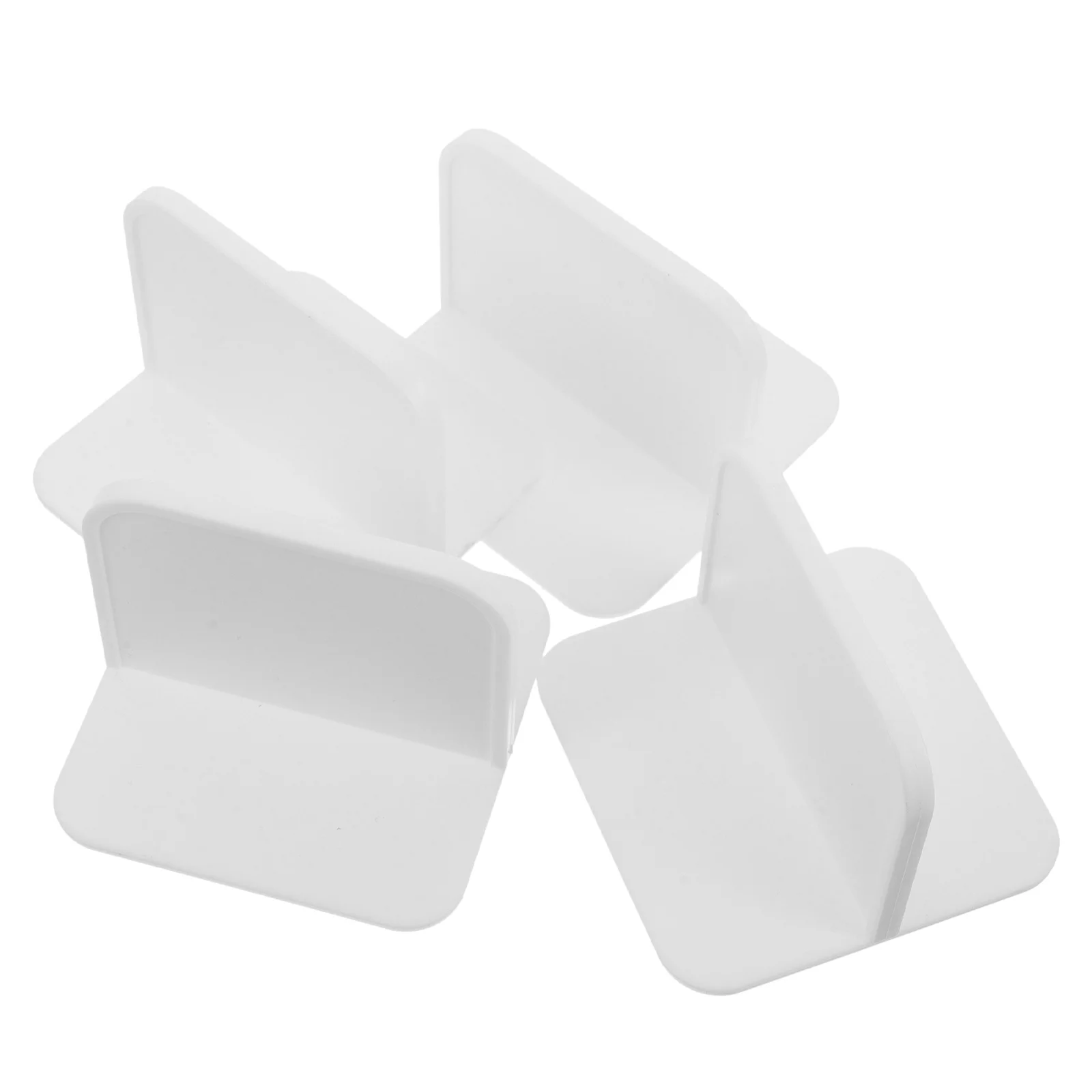 4 pezzi porta armadietto cerniera da bagno rinforzo mensola stabilizzatore ancoraggio a parete plastica durevole sicuro mobili antiribaltamento