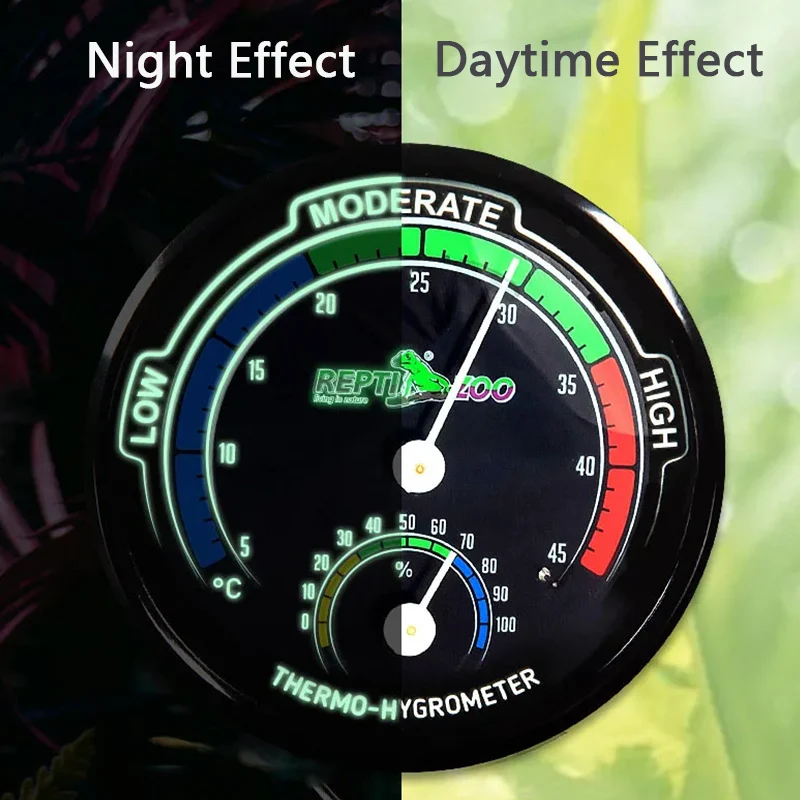 

Термометр для рептилий Reptizoo, терморегулятор для кормушки, гигрометр для рептилий, аксессуары для аквариумов (для черепах, рогатых лягушек, ящериц, змей)