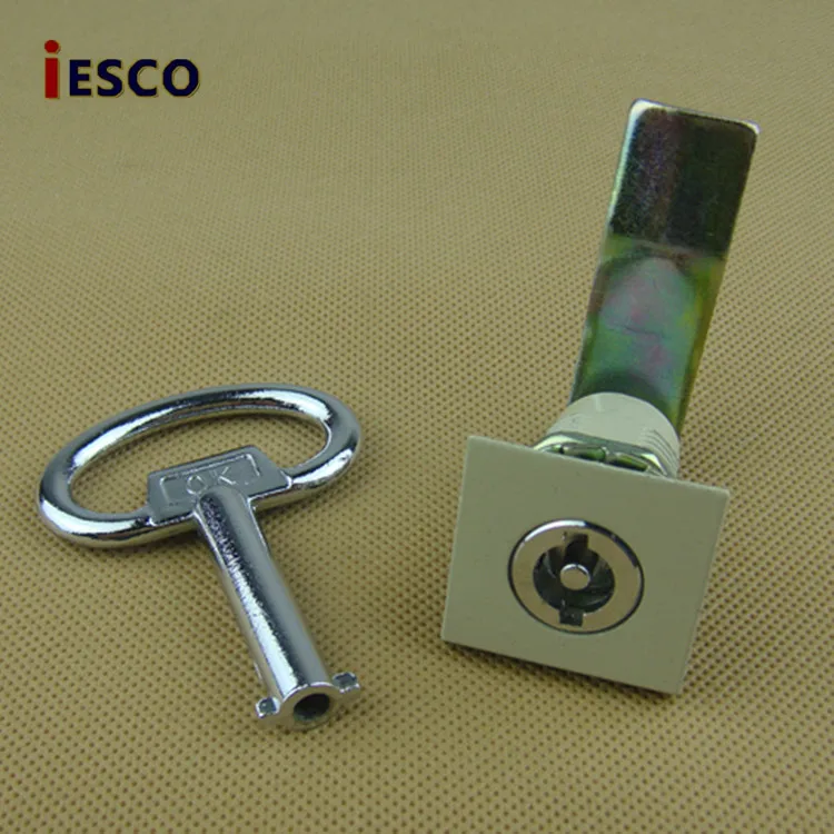 

iesco electrical box lock, distribution box lock, switch cabinet door lock, square turn tongue lock, one word corner key 10pcs