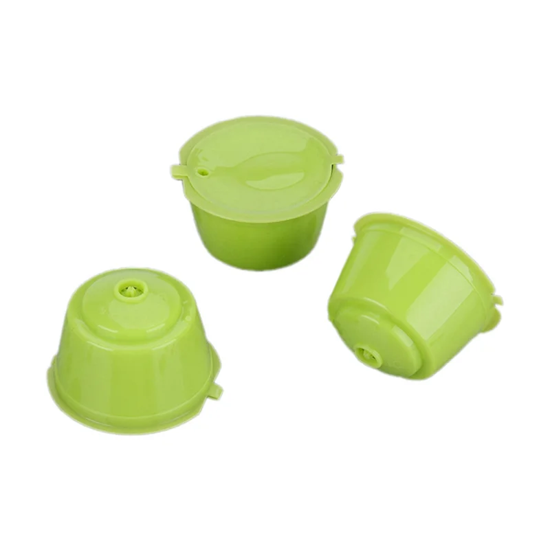 

AA81-For Dolce Gusto Machine Reusable Pod Refillable Filter Pod Capsule Cup Coffee, Easy To Use Green