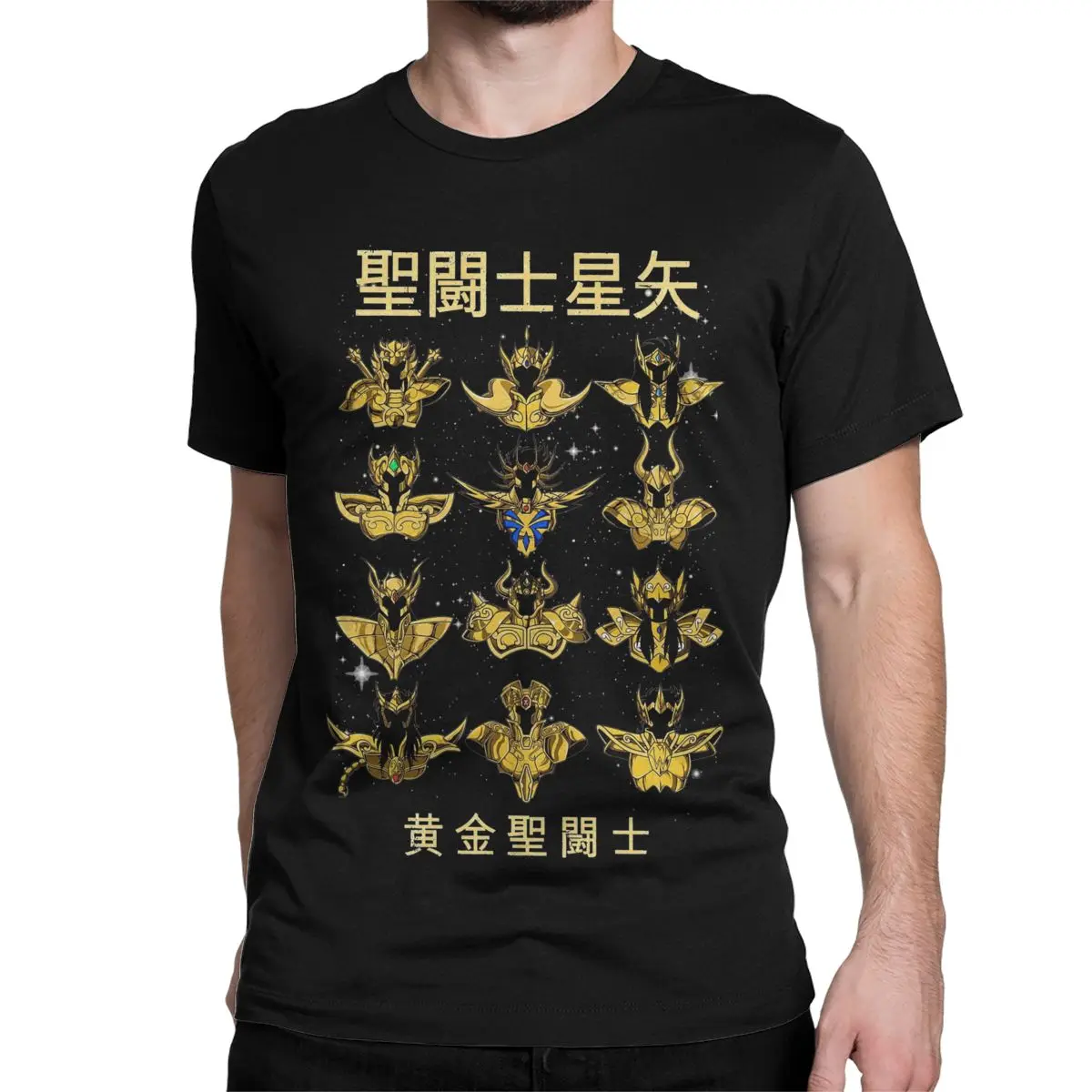 Knights Of The Zodiac Japanese Anime T-Shirts Men Women Round Neck 100% Cotton T Shirt Saints Seiya Short Sleeve Tees Clothing