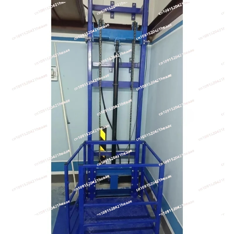 Suitable forHousehold Lift Small Hydraulic Lifting Platform SimpleWarehouse Plant Single Guide