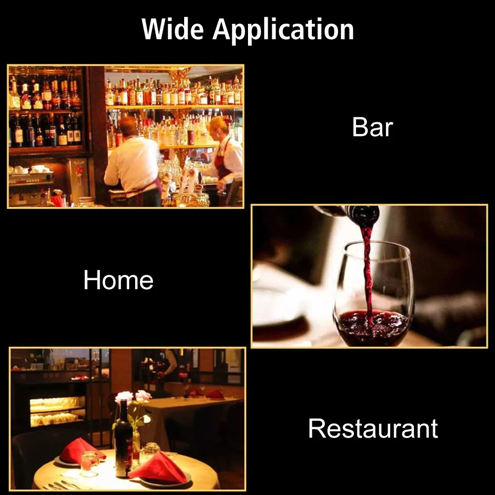 مبرد النبيذ الجليدي تبريد النبيذ مع مدفق النبيذ + سدادة + قاطع مبرد البيرة عصا 4 في 1 عصا فروزن من الفولاذ المقاوم للصدأ