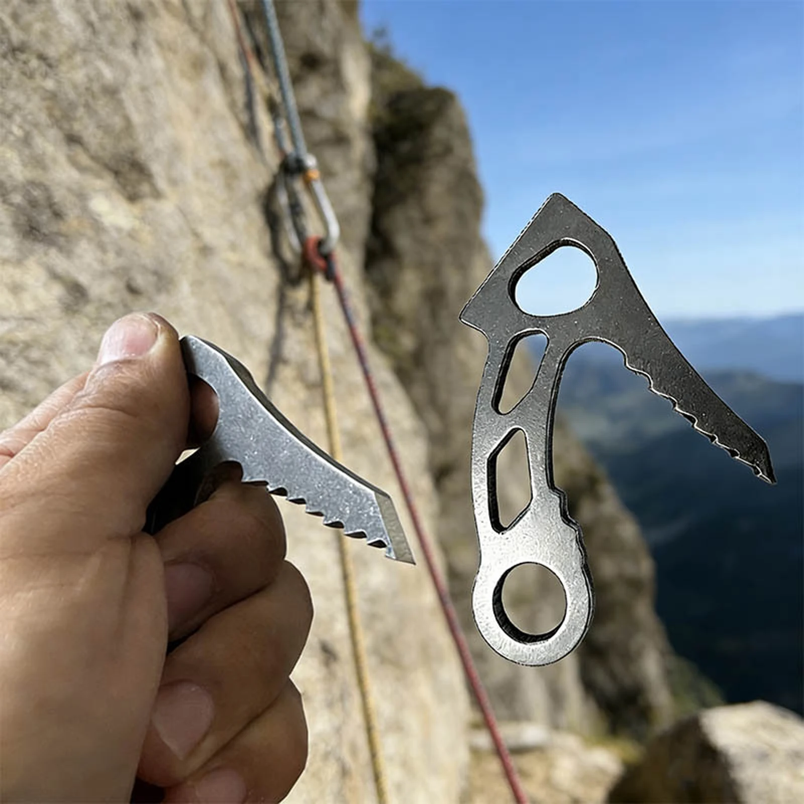 Heavy Duty Rock Climbing Hook Lightweight Stainless Steel Climbing Anchor Hooks for Professional Extreme and Entertaining