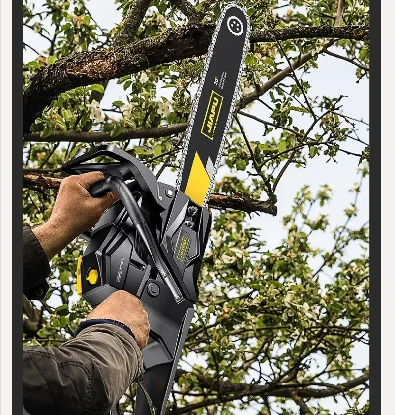 German High-Power Chainsaw with 4-Stroke Engine for Household Wood Cutting, Compact  Chainsaw QCD