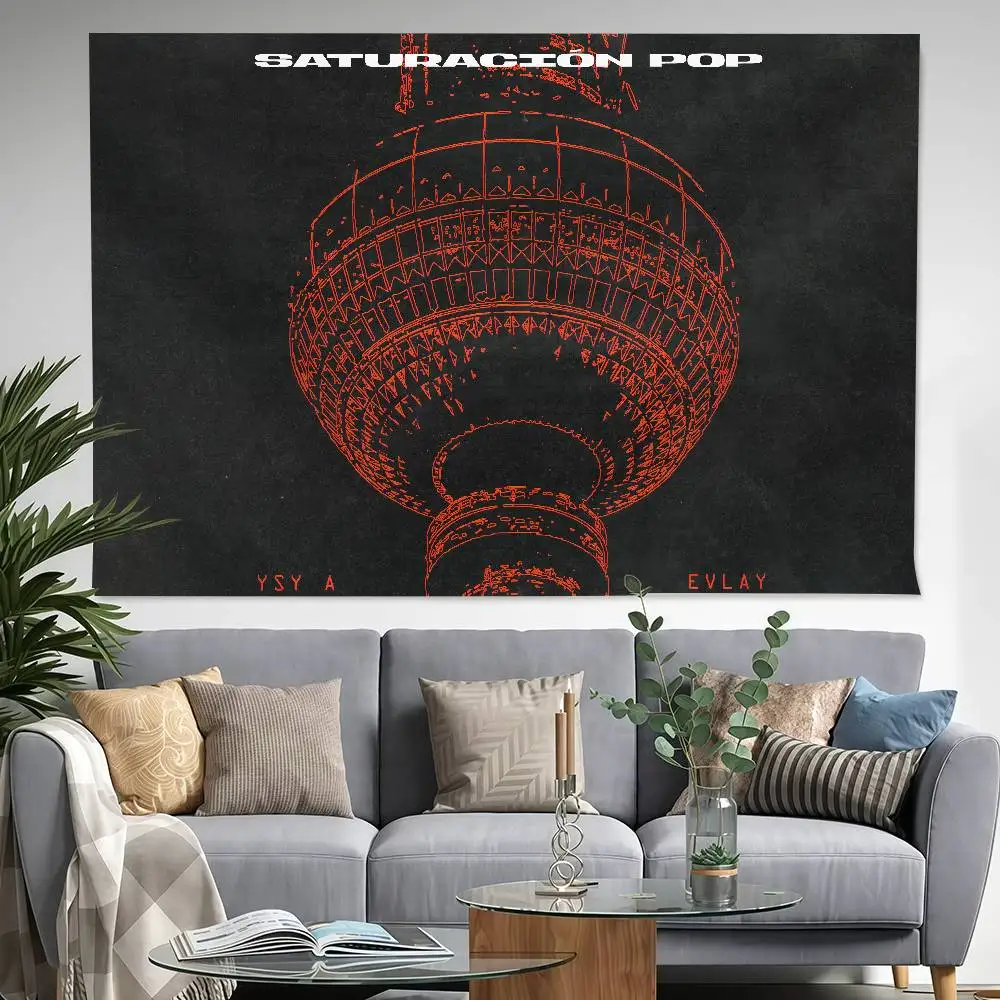 

Y-YSY A SATURACION POP 150x200cm 60x90cm Flag Decoration Outdoor Picnic Party Home Camping Party Art Hanging Banner