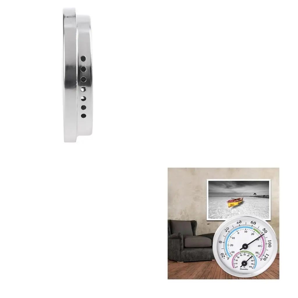 

Mini Indoor Thermometer Hygrometer Analog 2 in 1 Temperature Humidity Monitor
