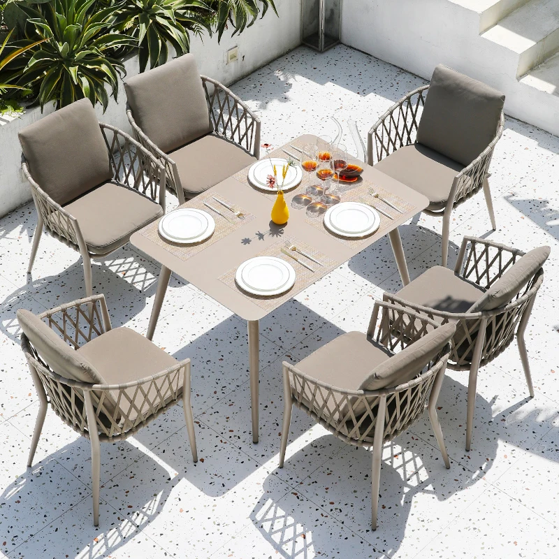 High quality Outdoor Natural Rattan Furniture Popular Garden Furniture Chair and Table Outdoor furniture Sets