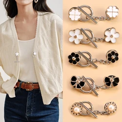 5sets Metal OT Button Up Clothes With No Sewing, Mother Button Up, Coat, Sweater, Cardigan, Women's Decorative Brooch Button