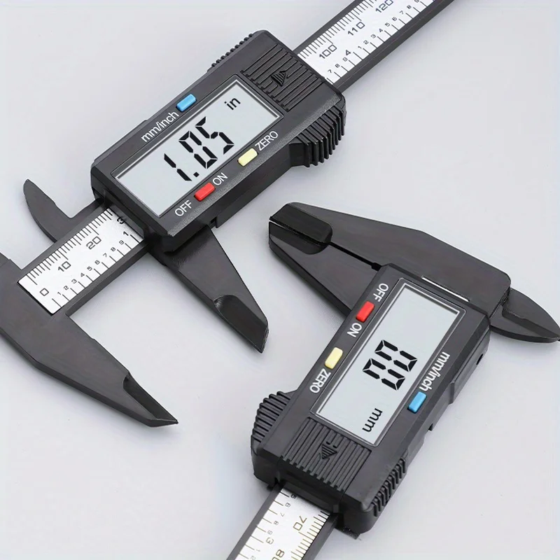 Measuring Tool Inner Outer Diameter Electronic Digital Display Vernier Caliper 150mm-High Strength Plastic Caliper