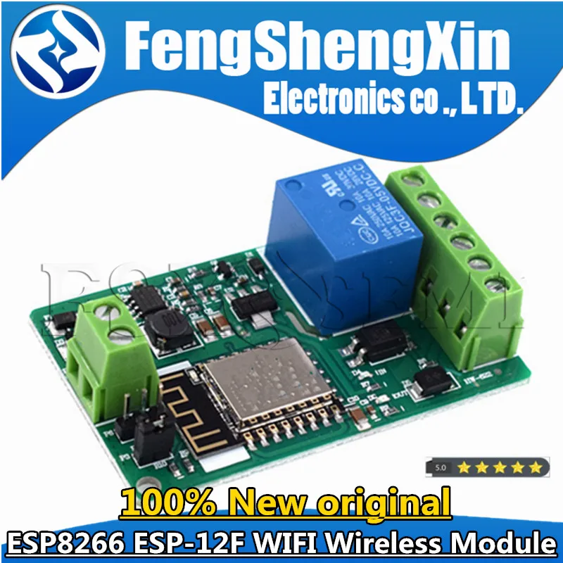 ESP8266 ESP-12F WIFI Wireless Module 1 Channel Relay Shield Overcurrent Protection Wi-Fi Network Relay Module 10A DC 7-30V