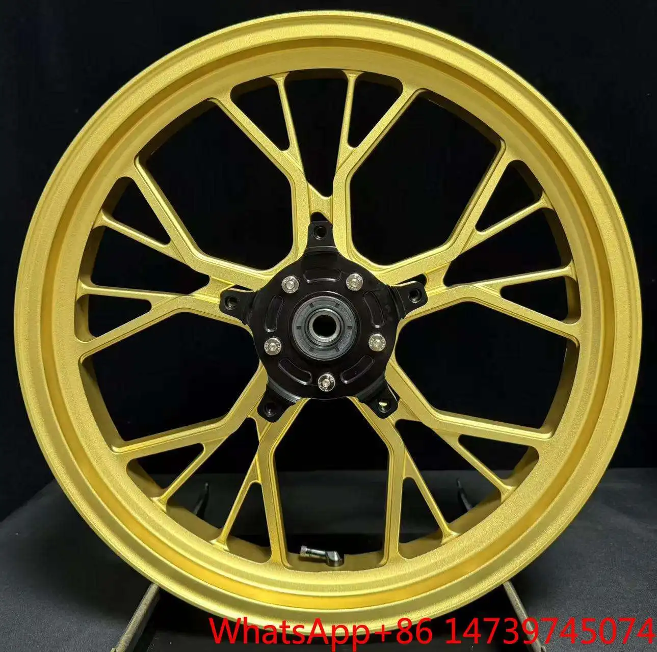 Motorcycle Accessories Gold Aluminum Alloy Replacement Wheel Rims Fit For 2009 Hayabusa GSX1300R Motorbike WheelsZhang Xue Same