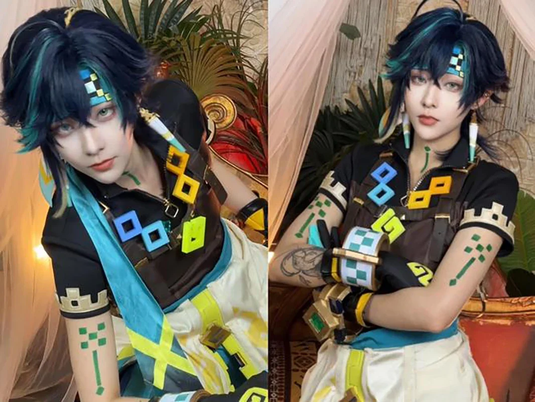 2025 genshin impacto kinich cosplay traje carnaval peruca uniforme adulto anime trajes de festa de halloween masquerade jogo masculino