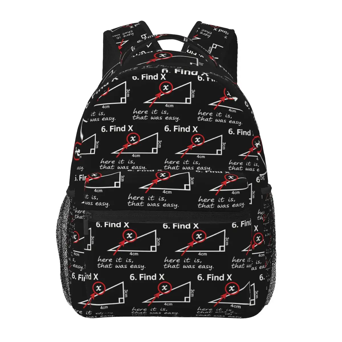 Find X Here It Is That Was Easy Math Backpacks Boys Girls Bookbag Students School Bags Cartoon Kids Rucksack Shoulder Bag