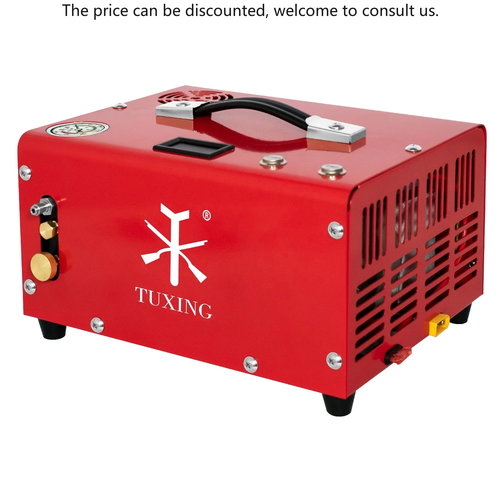 

TUXING Высокое давление 4500psi 30mpa Мини Маленький 12V DC Ручное отключение 110V 220V Безмасляный PCP Автомобильный аккумулятор Охотничий воздушный компрессор