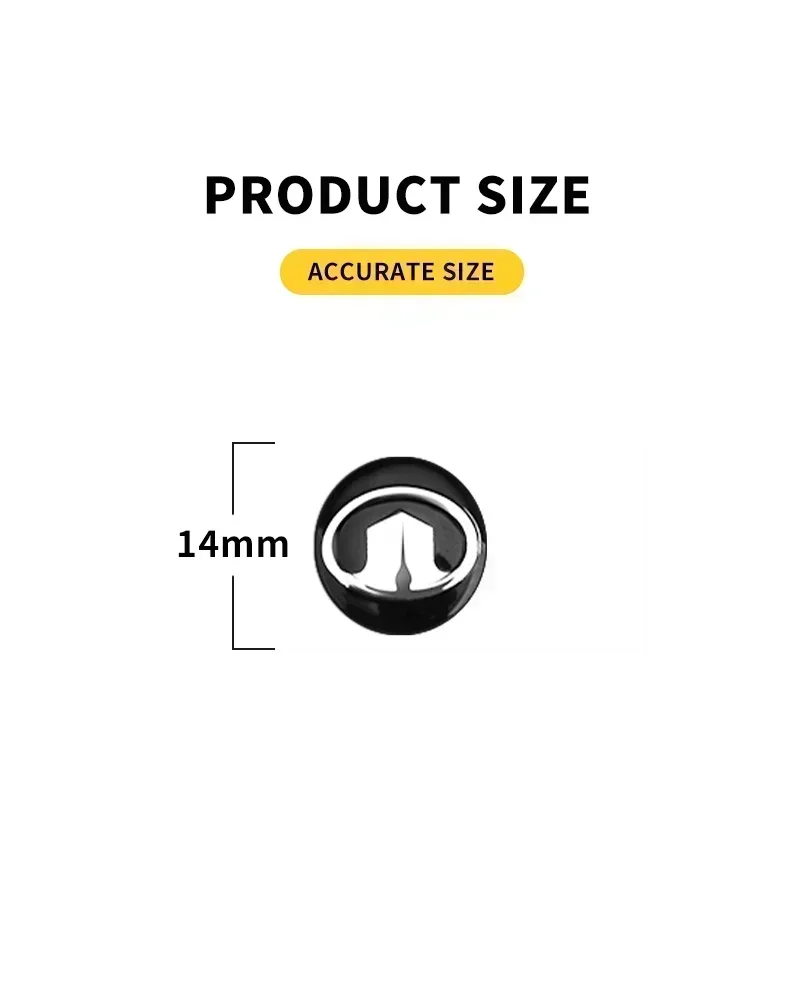 11mm 14mm Fob Car Logo Sticker for Car Remote Control Key For BMW M Mercedes benz Alfa Romeo Abbas Audi Renault  Mini Mazda