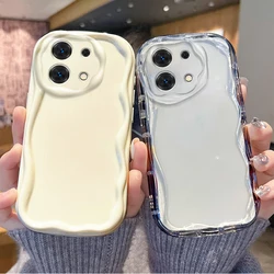 Clear TPU Wave Pattern Case for Xiaomi Redmi Note 13 13C 12 12C 11A Pro Plus Turbo 12S 11 11S 10 Prime 9 9C 4G 5G Silicone Cover