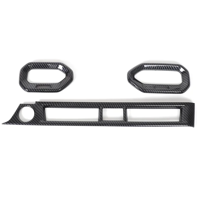 Reliable-Center Console Dashboard Air Outlet Frame Trim For Honda Pilot 2023 2024 Accessories Carbon Fiber