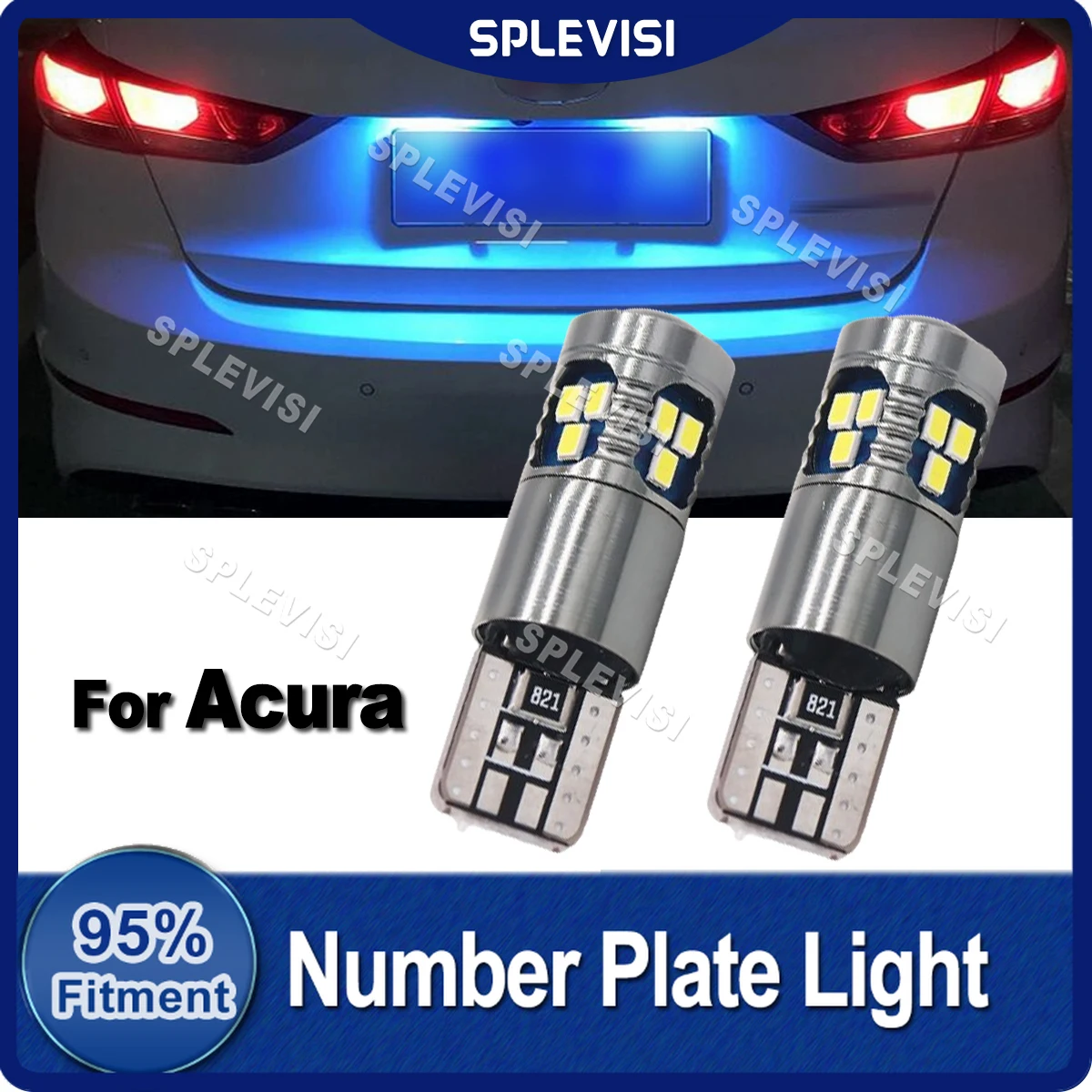 

SPLEVISI T10 W5W Canbus Free LED License Number Plate Light Bulbs led lights for car For Acura MDX TL RL NSX Integra