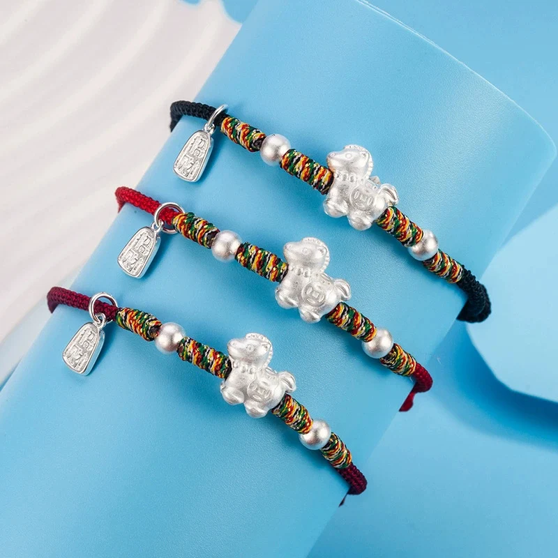 The Year of the Zodiac Horse Brings Wealth Colored Thread Rope Bracelet Niche Exquisite  Men's and Women Jewelry KOFSAC