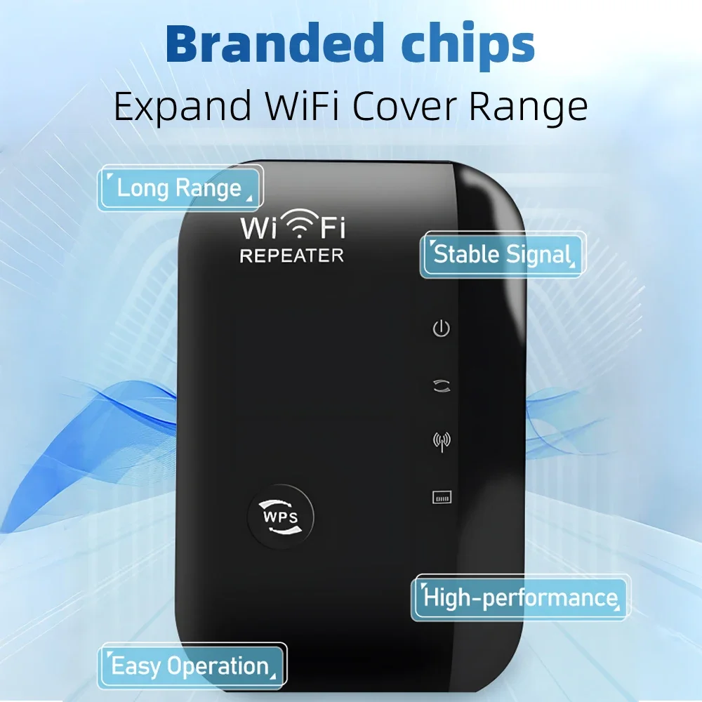 Répéteur WiFi sans fil 300Mbps, routeur 2.4G, extension de portée, amplificateur de signal Wi-Fi, stérilisation, adaptateur de carte réseau 11N pour