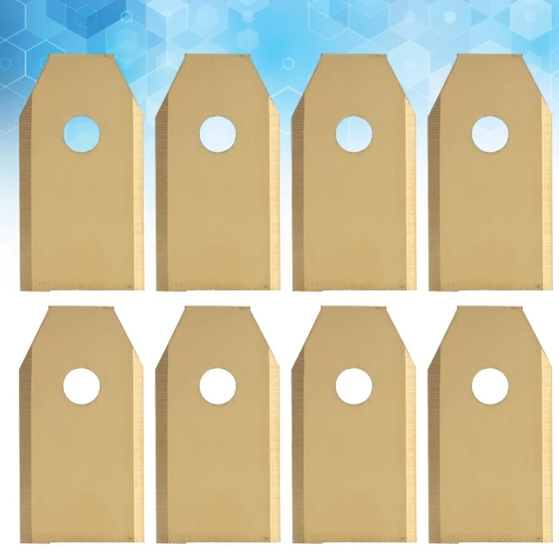 

45pcs Robot Mower Blades Replacement Golden Stainless Steel Garden Mowing Blade