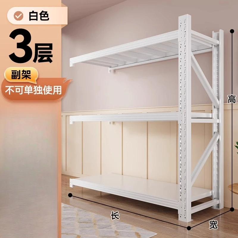 أرفف منزلية سميكة للغاية، رفوف تخزين متعددة الطبقات، رفوف بقالة من الأرض إلى السقف، شرفة المستودعات