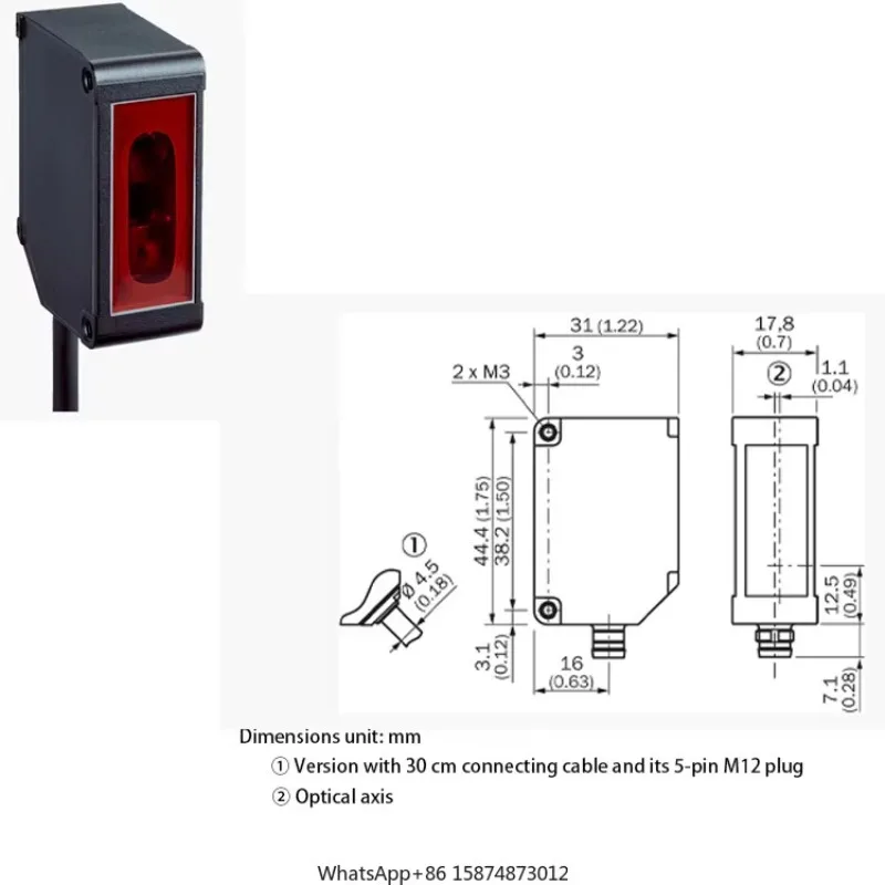 hot-selling SICK distance sensor 6054087 OD1-B100C50A15 Metal (Aluminum) Plastic (PPSU)