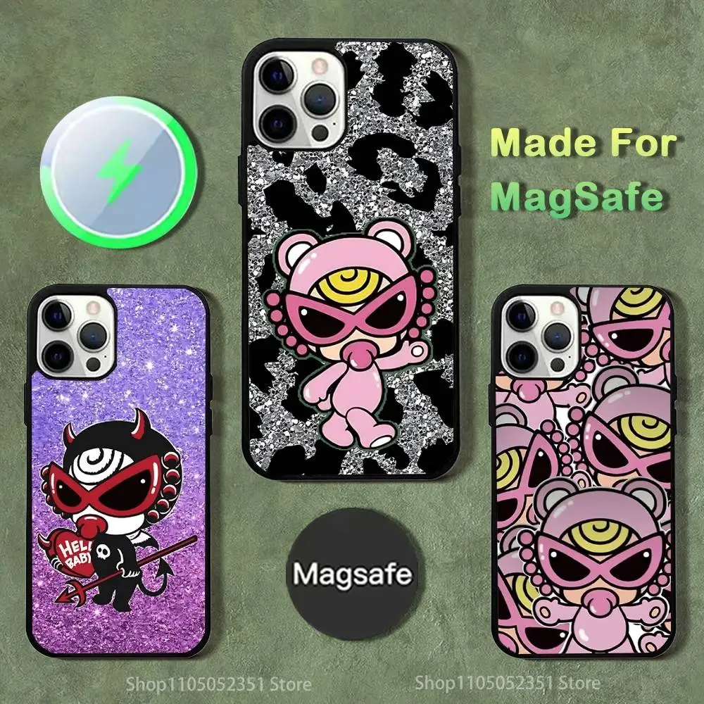 

H-Hysteric M-Mini Phone Case For iPhone 16,15,14,13,12,11,Pro,Max,Plus,Mini,SE4,E Magnetic Magsafe Wireless Charging
