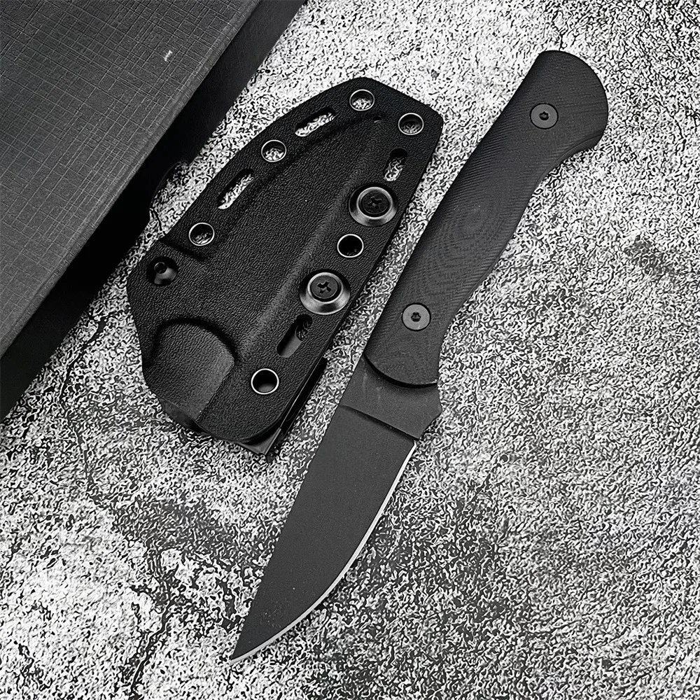 

Многофункциональный нож с фиксированным клинком, высокая твердость стали 8Cr13Mov и рукоять G10, инструмент для выживания и активного отдыха с нейлоновым чехлом