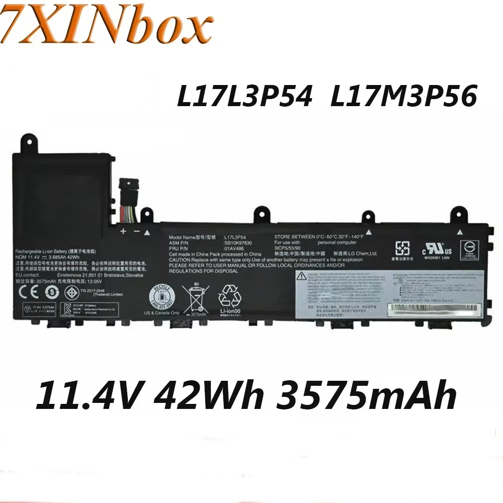 Imagem -01 - Original Bateria do Portátil para Lenovo Thinkpad 11e20lq Yoga 11e 5th Gen Series Tablet 7xinbox L17l3p54 L17m3p56 11.4v 3575mah 42wh original bateria do portatil para lenovo thinkpad 11e20lq yoga 11e 5th gen series tablet 7xinbox l17l3p54 l17m3p56 114v 3575mah 42wh 01