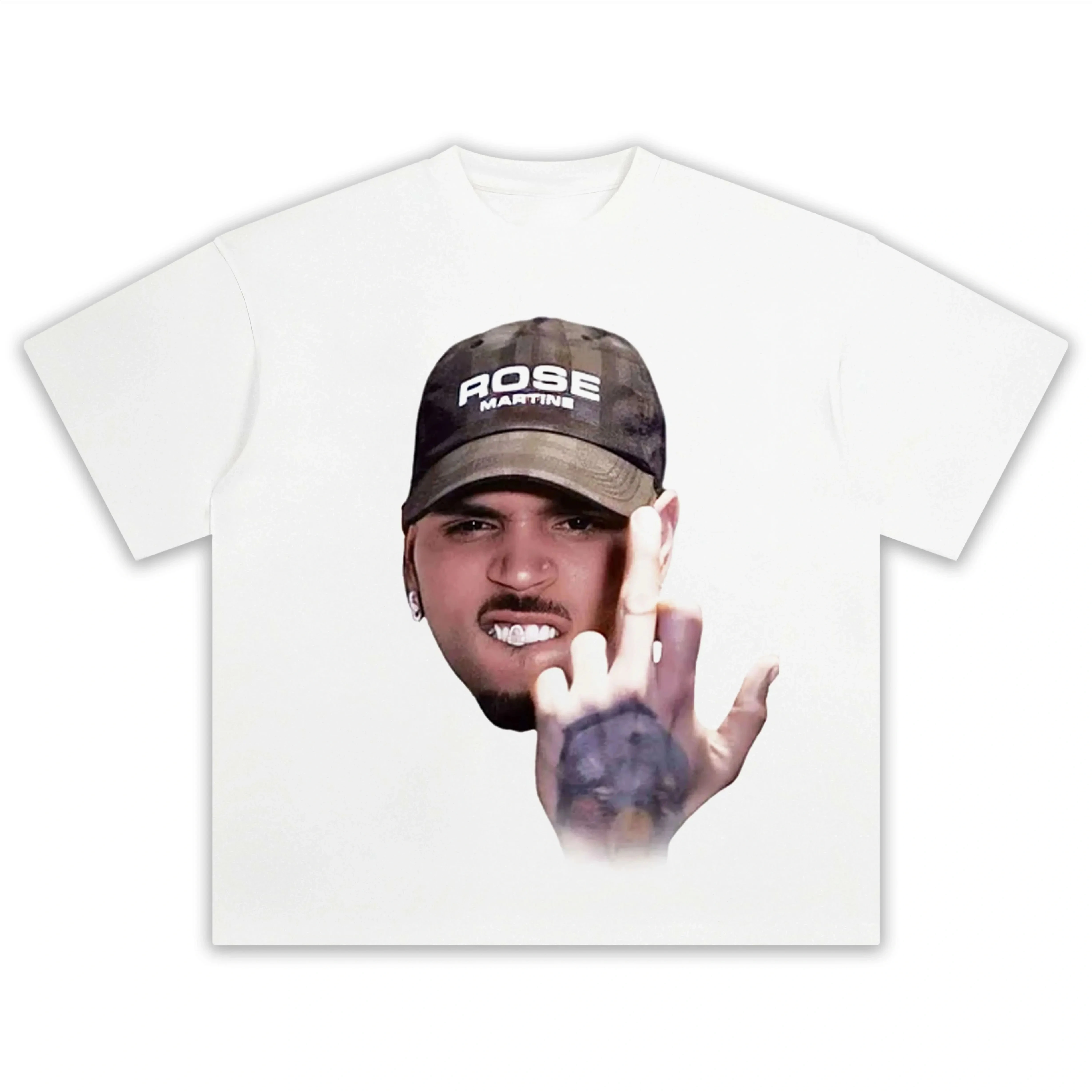 كريس براون المقدسة الغمامة تي شيرت الهيب هوب س الرقبة تي شيرت كم الذكور الطباعة فاسق تي شيرت القوطية الشارع الشهير ملابس علوية من القطن #5