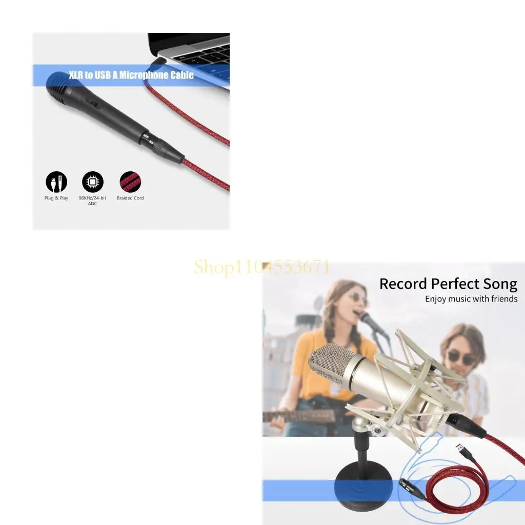 Best Seller USB to 3Pin Conversion Cable Adapter Cord Build In Chip Insert and Play for PC Karaoke Singing and Voice Recording