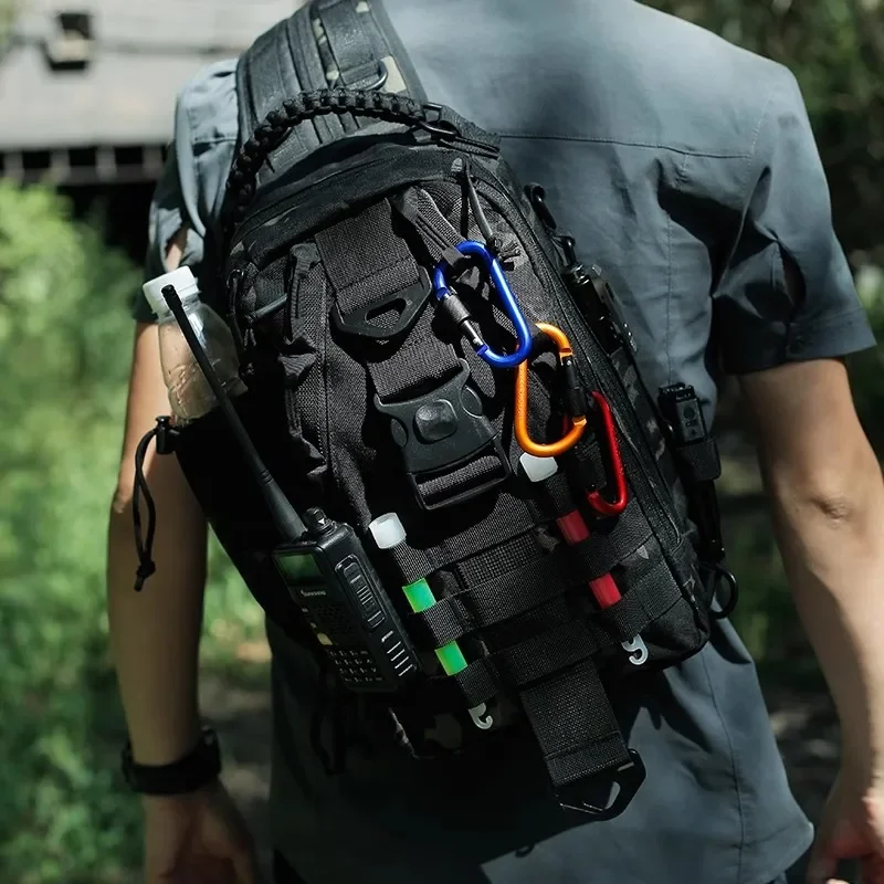 

Outdoor Fishing Tackle Waterproof Hiking Cycling Travel Backpack Shoulder Tactical Chest Pack Fish Lures Tools Rucksack WT562