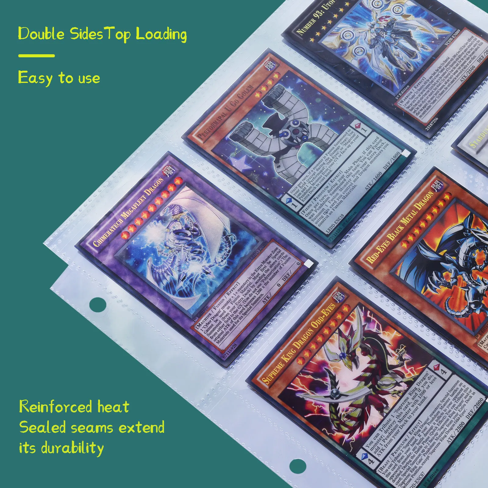 

Сменные страницы для карточного альбома, 3 дюйма, 9 карманов, 10, 20, 30, 40, 50, 100 для MTG Yugioh