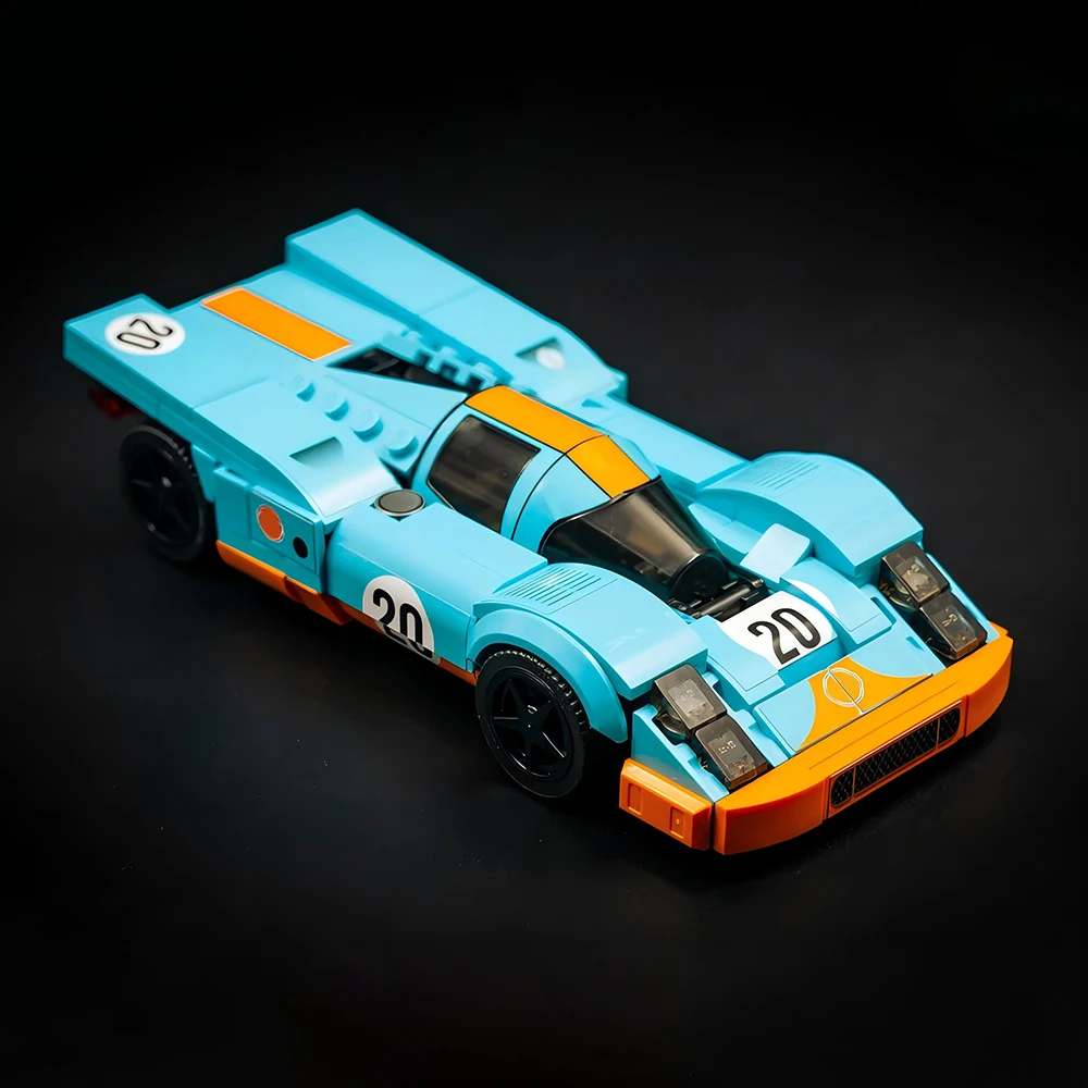 

238 шт. MOC Скорость ​ ​ Чемпион 1971, раллийный спортивный автомобиль Le Mans, модель городской автомобиль, креативные строительные блоки, детские игрушки, Рождественский подарок