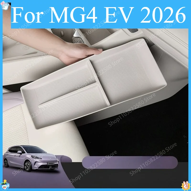 For MG4 EV 2026 Urban Armrest Storage Box Center Console Under Organizer Tray Interior Modify Accessories