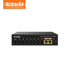 Tenda SG110PC Gigabit dual-port uplink unmanaged PoE switch, compatible with AF/AT standard PoE power supply mode