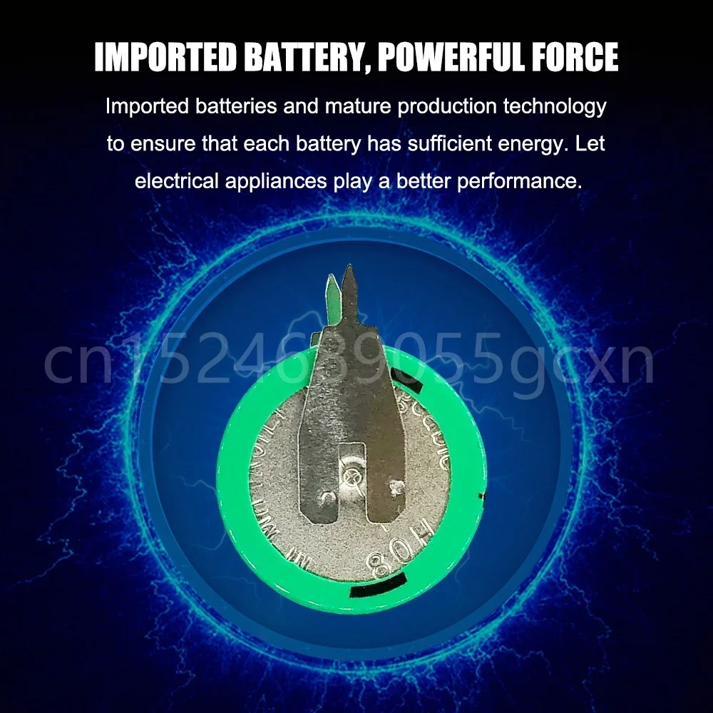 1-20PCS 1.2V 80mAh Ni-MH Rechargeable Battery With Solder Pins For Solar Equipment Perpetual Calendar Lawn Lamp Electric Toys