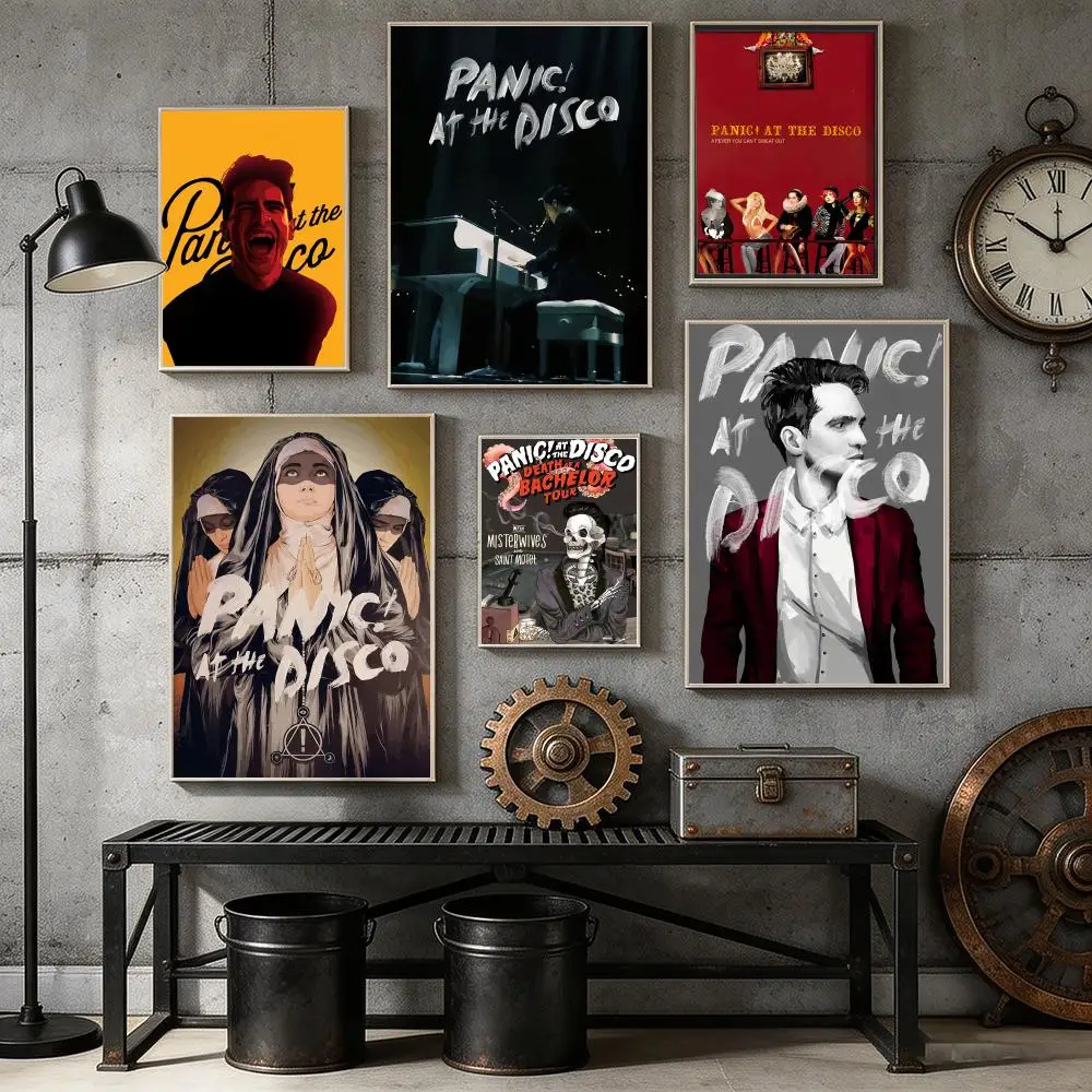Band P-panic at the Disco Poster HD Self Adhesive Wall Mural Stickers Decals for Bedroom Living Room Home Decor Gift