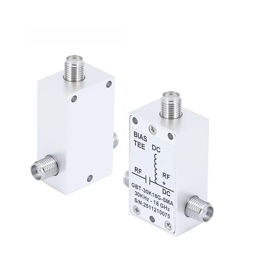 SMA Bias 3-way Divider RF IC Module 30 KHz to 18 GHz Frequency Range 500mA 50 Volts DC Rating VSWR  1.5 50 Ohm Impedance