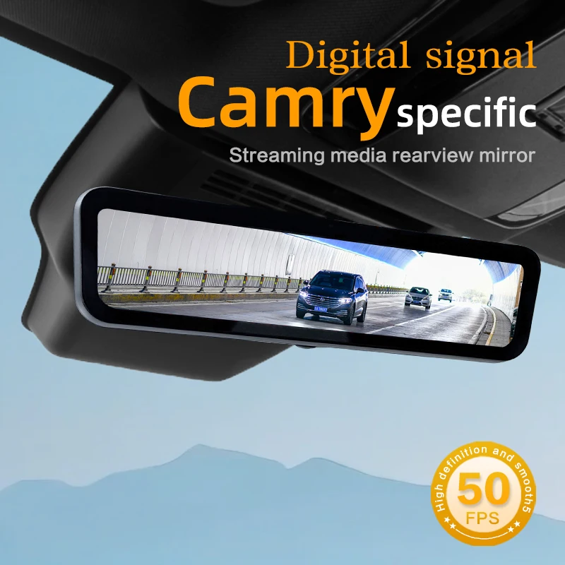 SINJET For Toyota Camry 2024-2026 Night Vision HD Camera Dash cam 9.2 inch Touch Screen Car Electronics Digital rearview mirror