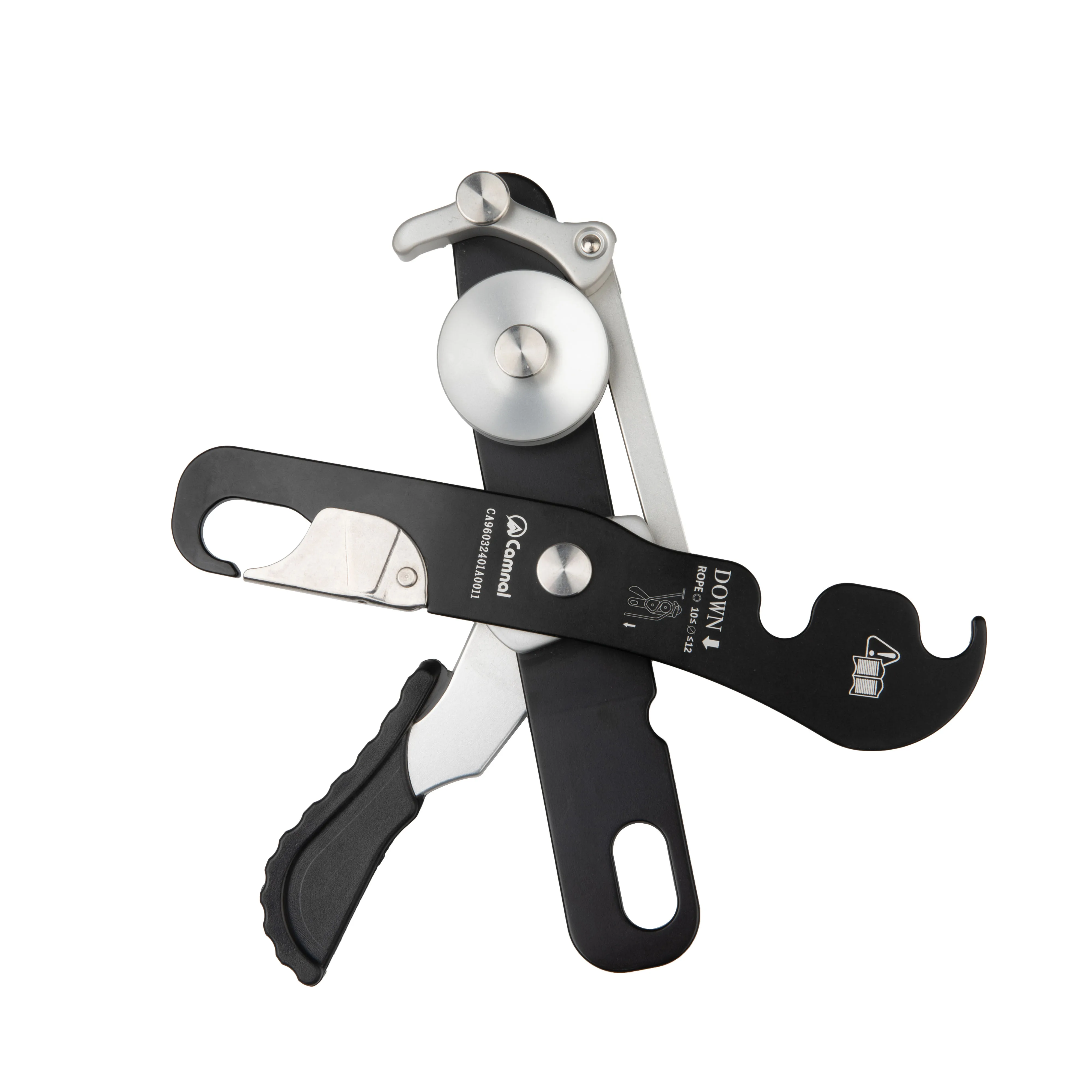 Self-Braking Rope Clamp Grab for Climbing Descender Stop Carabiner Climb Accessories Safety Gear