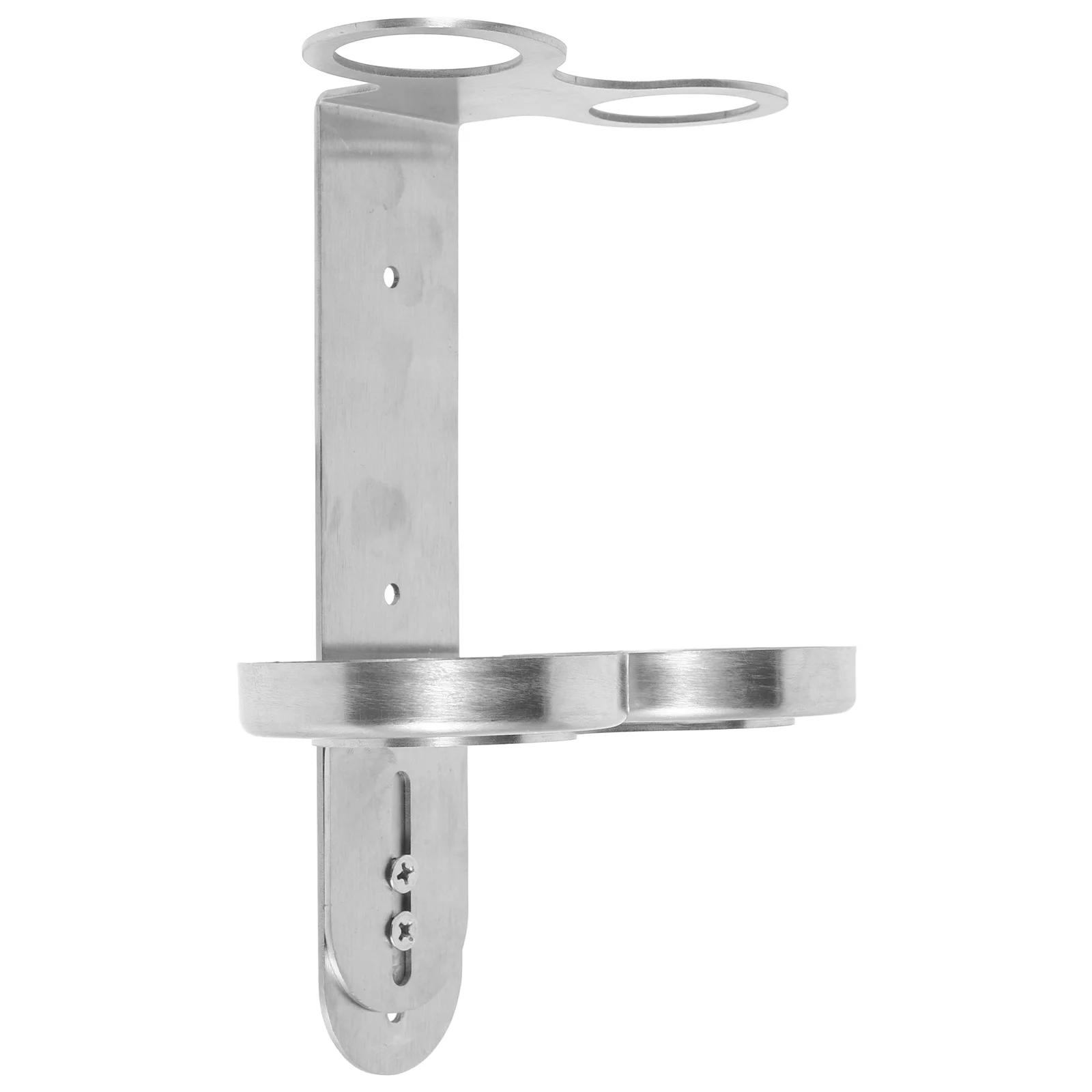 

Dove Shampoo Soap Dispenser Holder Adhesive Liquid Wall Hanging Pump Bottle Mount Hanger Bathroom Hook Silver Bracket Organizer