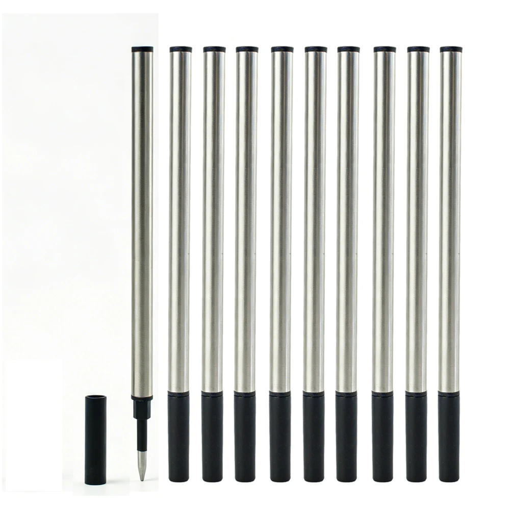 10 Stück tragbare Kunststoff-Gelstifte mit dünner Spitze, schwarze/blaue Tinte, 0,7 mm feine Spitze, Gelpen, glattes Schreiben, Schule, Büro, täglicher Gebrauch, Schreibwaren
