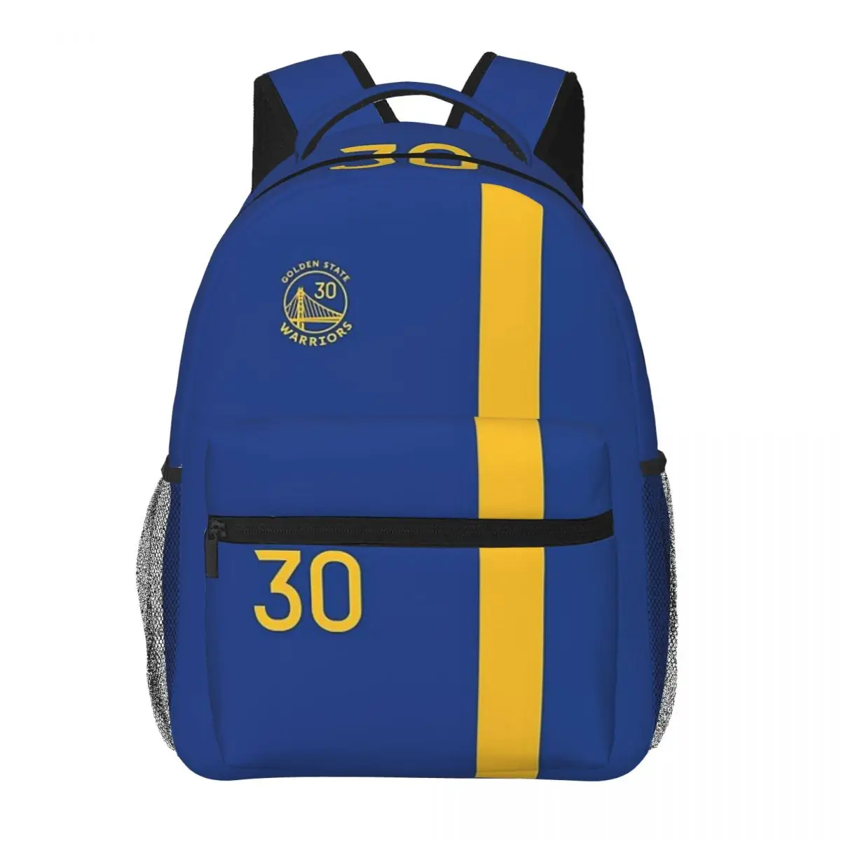 Mochila impermeável leve para meninos e meninas, estudante de grande capacidade, 30 guerreiros de curry, 16"