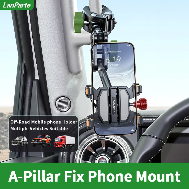 Car Windshield Five-Claw Phone Clamp Anti-slip Cellphone Bracket Heavy Duty Car Adhesive Suction Cup Mount Mobile Phone Holder