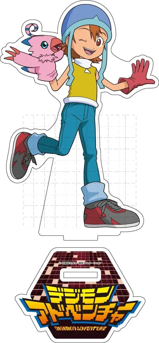 Game Digimon Adventure Acrylic Stand Doll Anime Agumon Gabumon Piyomon Yagami Taichi Figure Model Plate Cosplay Toy for Gift