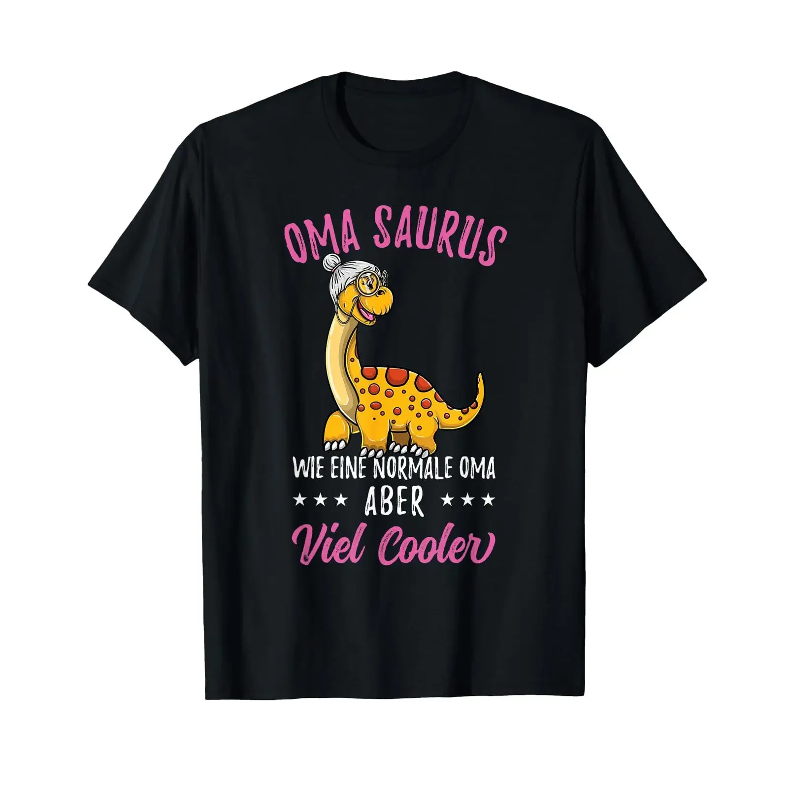 Oma Saurus Lustiges Muttertag T shirt black vintage Washed streetwear Unisex Comfortable designer clothes fashion Slightly