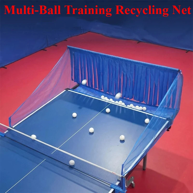 Multi-Ball Training Recycling Net Full Coverage Ping Pong Collect Net Stainless Steel Frame Table Tennis Rebound Catch Nets